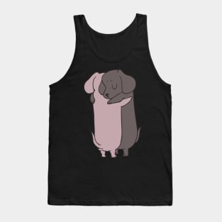 Dachshund Hugs Tank Top